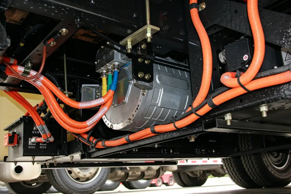 4.5-ton Battery Electric Box Truck with Jenwyn Tech 60 kW 120 kW ev traction motors-1 ev traction motors for electric light trucks