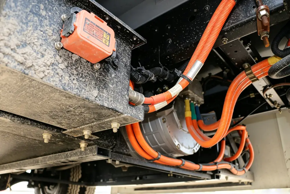 4.5-ton Battery Electric Box Truck with Jenwyn Tech 60 kW 120 kW ev traction motors