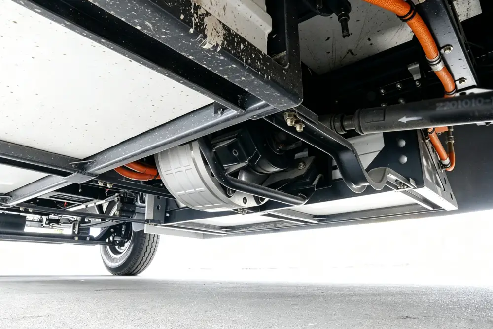 4.5-ton Battery Electric Refrigerated Truck with Jenwyn Tech 130 kW EV traction motors-2