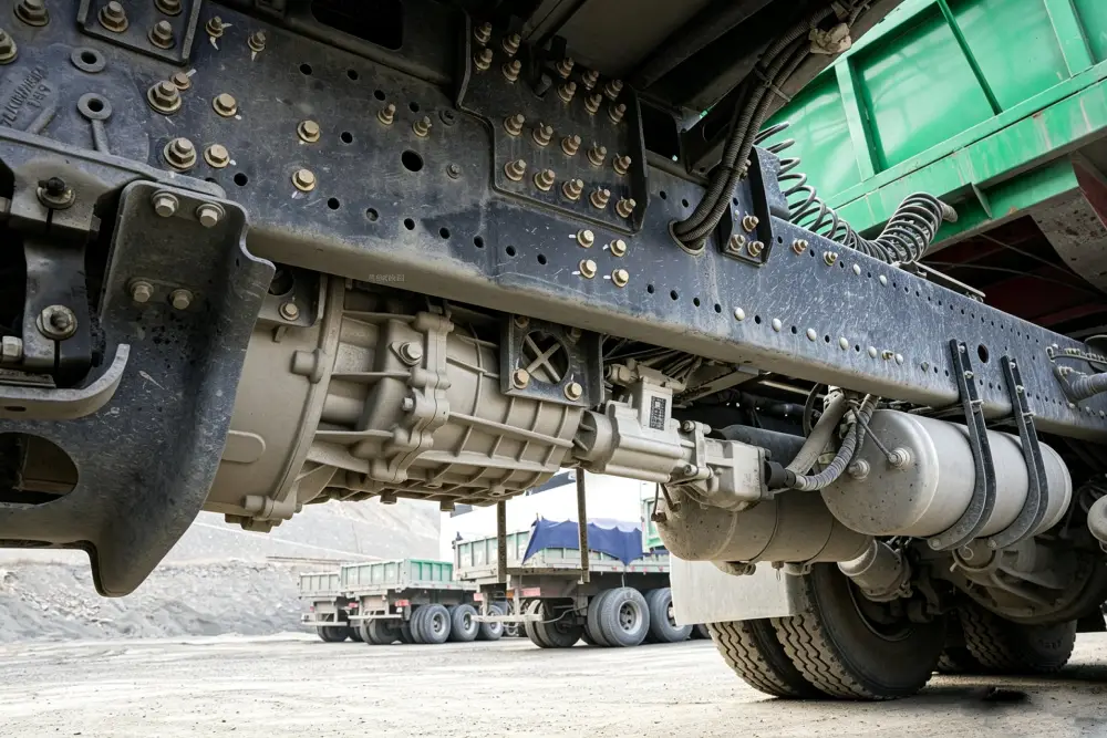 6X4 electric dump truck mining truck with Jenwyn tech 315kW 510kw electric central drive systems in mining sites
