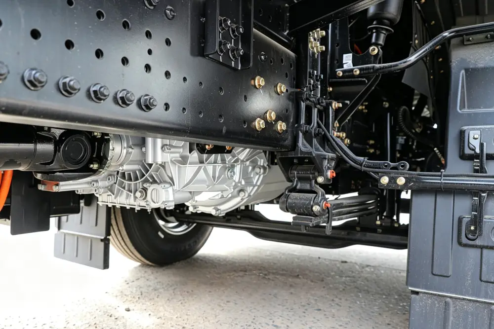 6x4 heavy-duty truck with jenwyn tech 450 kw electric central drive system