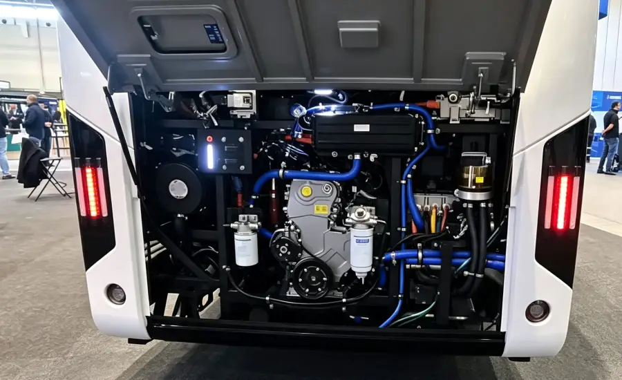 Bus with 65 kW EV Range Extender