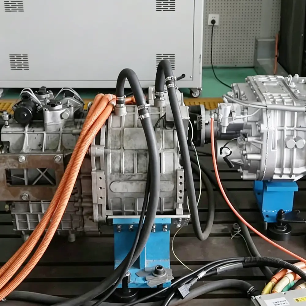 Jenwyn tech EV traction motors bench test in Manufacturing Factory