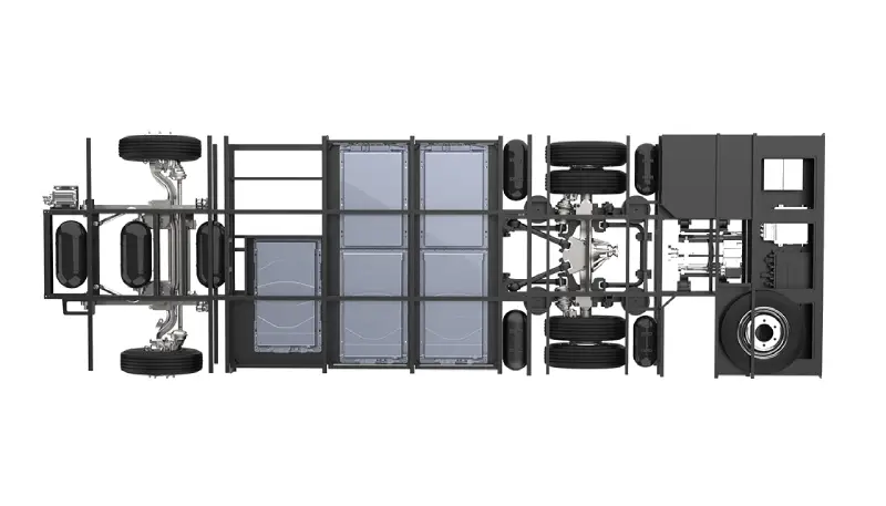 7.3 m electric bus chassis from Jenwyn Tech