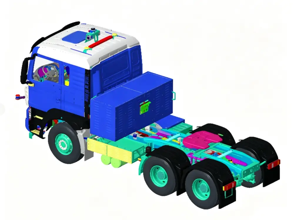 Electric Heavy Truck Battery Layouts