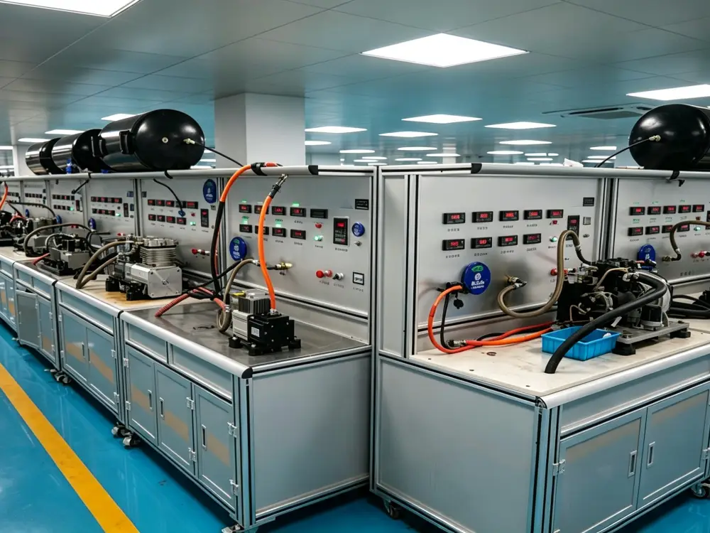 Jenwyn Tech Electric Air Brake Compressor Test Bench