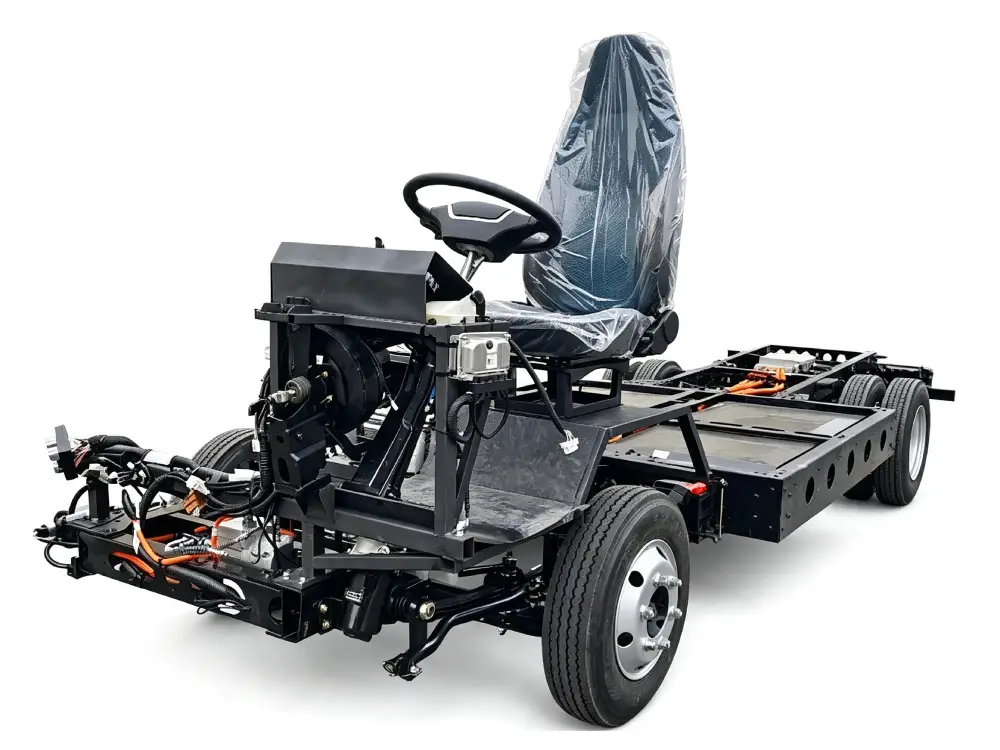 Jenwyn Tech electric chassis for bus and truck prototype
