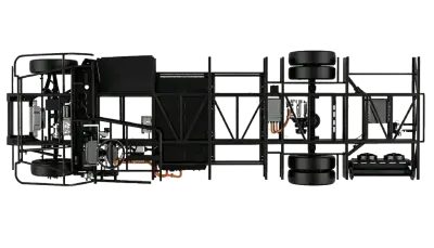 Jenwyn tech 7.3 m electric bus chassis