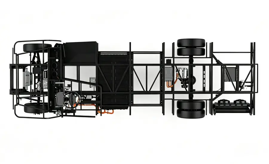 Jenwyn tech 7m electric bus chassis