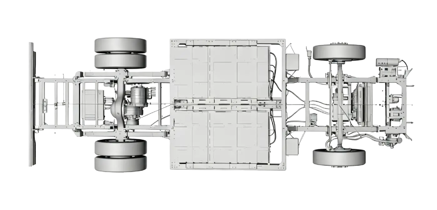 Jenwyn tech electric truck chassis structure model