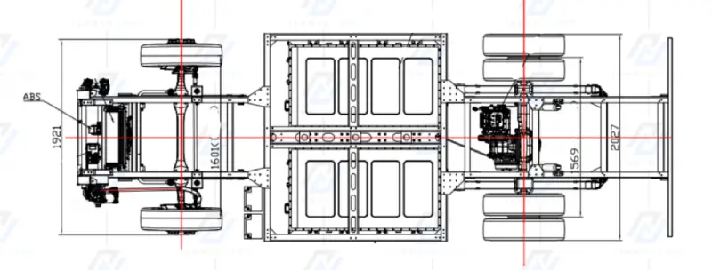 Jernwyn TEch electric truck chassis drawings