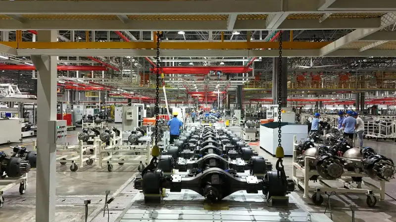 factory for Jenwyn Tech electric axles for heavy-duty trucks