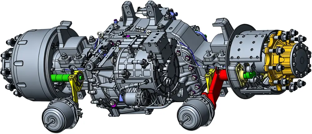 Jenwyn Tech 13t electric truck axle architecture