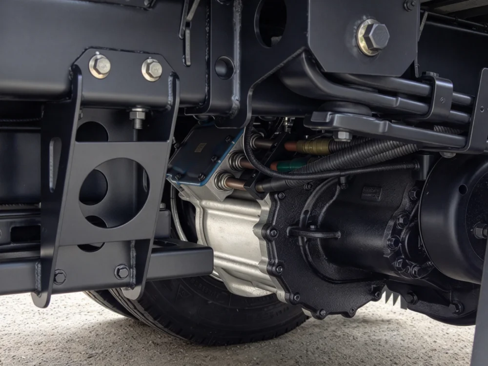 Jenwyn Tech electric truck axle on the electric refrigerated truck