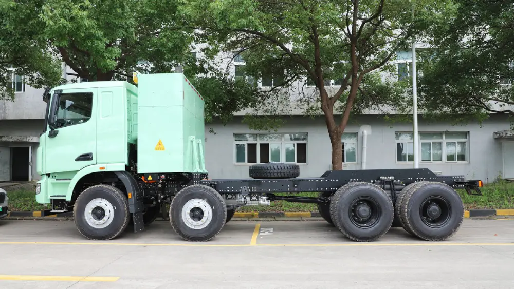 electric truck with electric central drive unit