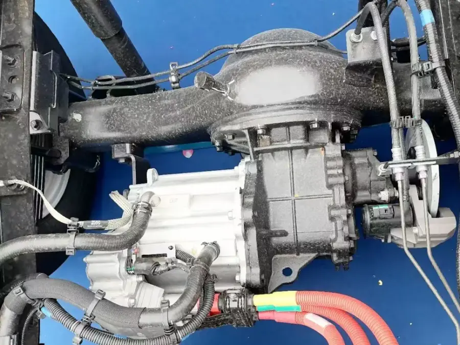 A certain electric light truck uses an electro-hydraulic braking (EHB) system and an EBS-based parking brake system.
