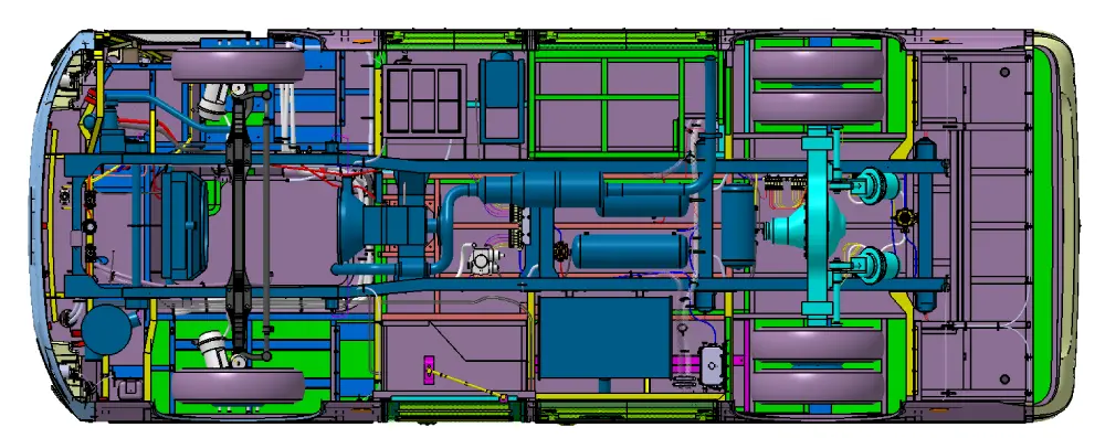 Body-on-Frame Bus Body Structure