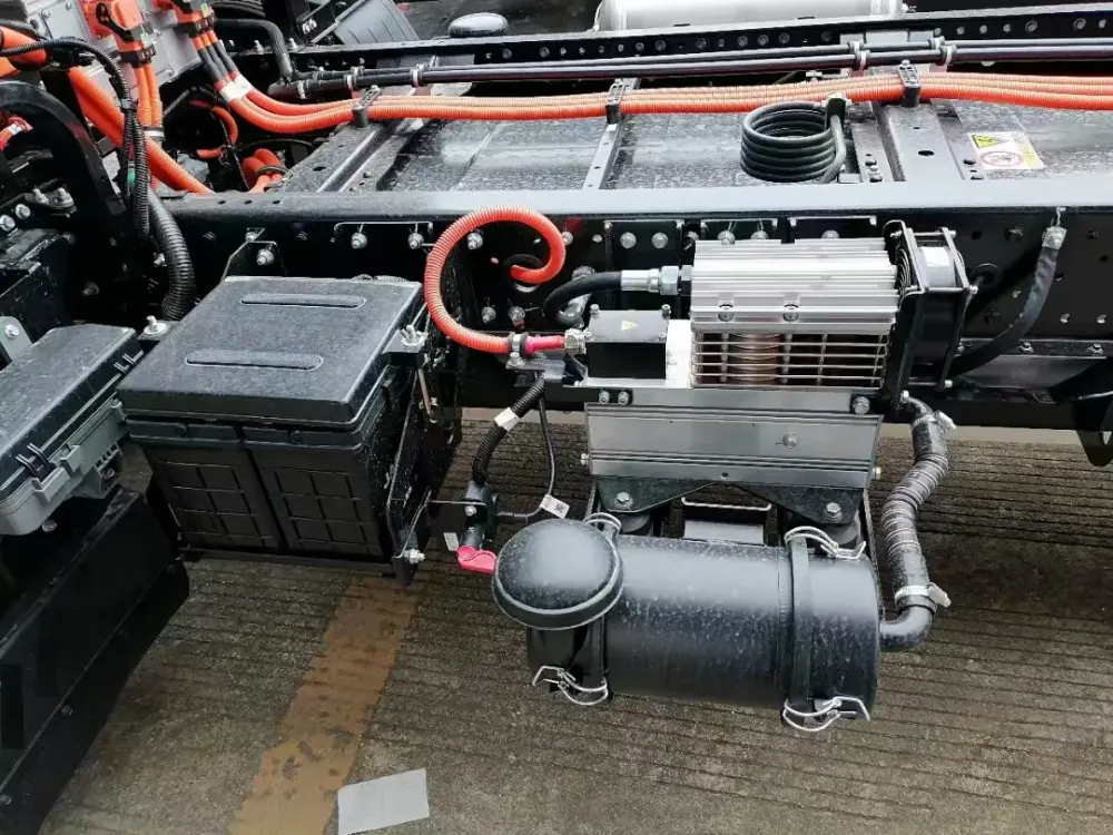 Electric Air brake compressor on electric light trucks