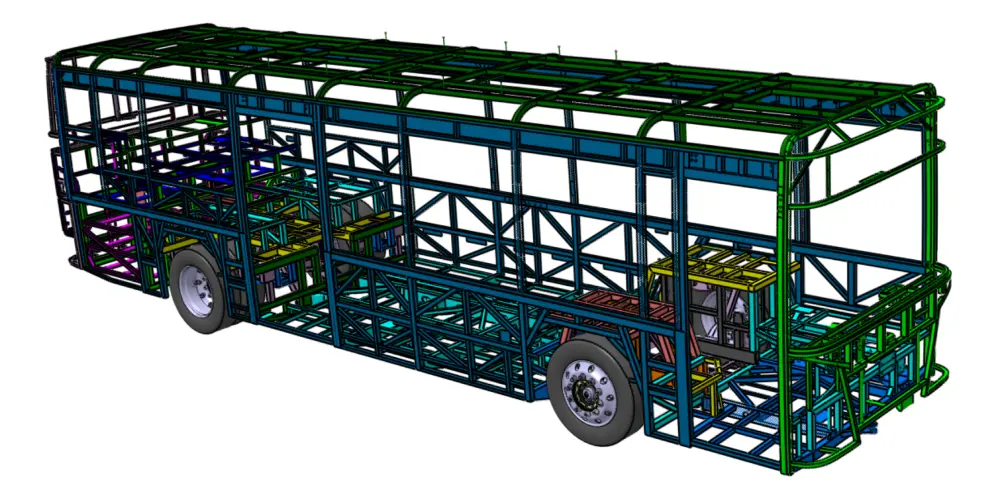 Monocoque Bus Body Structure